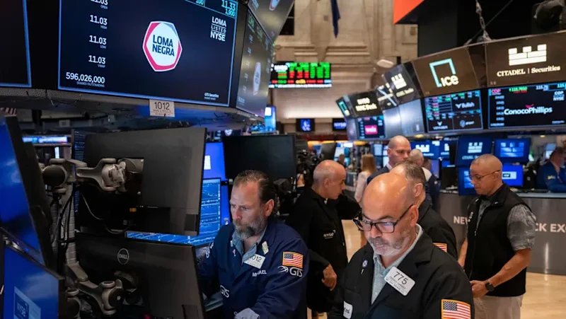 US stocks mostly up after data shows slightly lower inflation in July