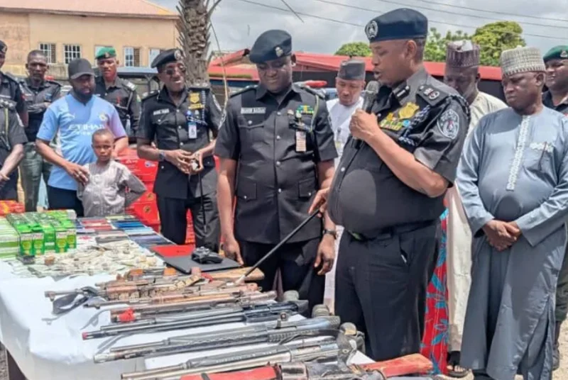 Kaduna: Police bust kidnap ring, recover 10 firearms, fake currency, 410 rustled cattle