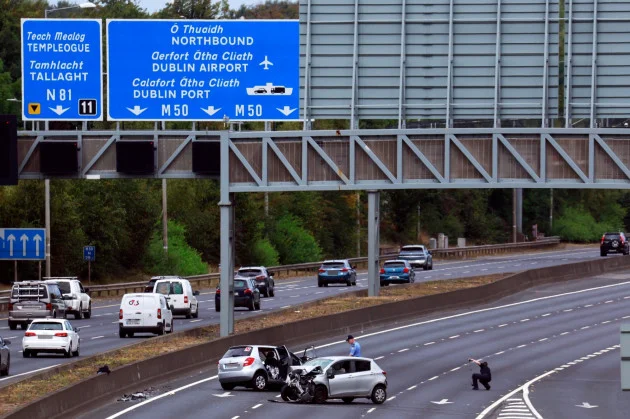 Gardaí sighted suspected stolen car shortly before M50 wrong-way crash
