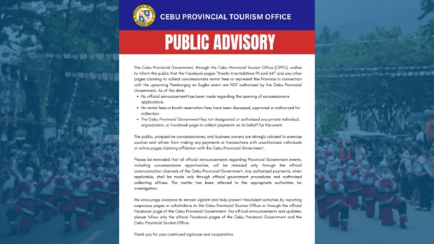 Capitol flags fake Pasidungog sa Sugbo fee collectors