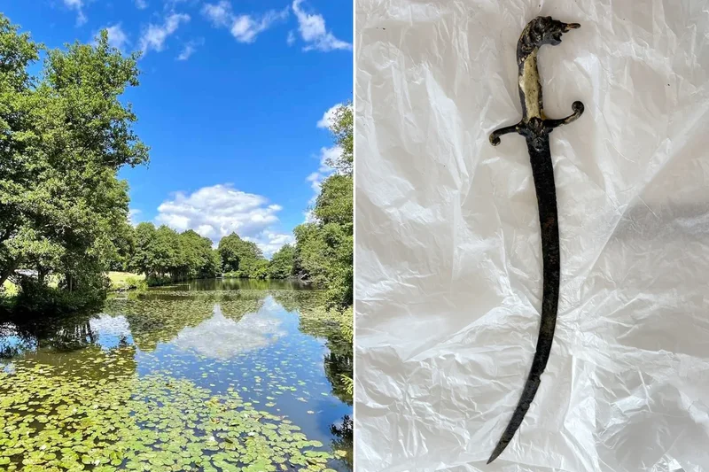 Fragile ‘Excalibur’ sword found in lake after water levels drop amid heatwave
