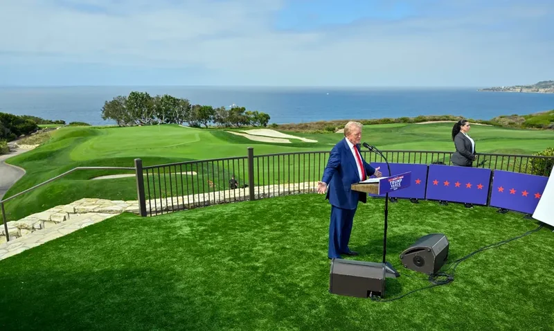 Armed Man Arrested At Trump Golf Course In California After Seemingly Monitoring Security