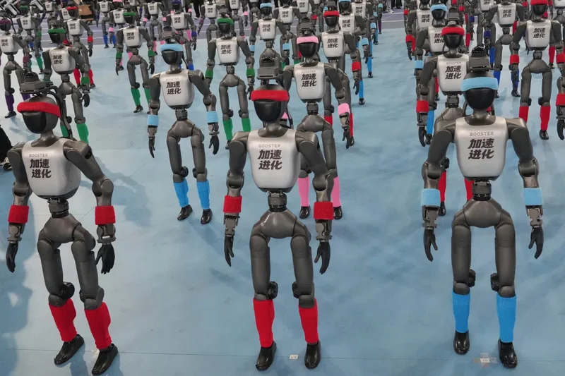 Chinese humanoid robots smash human records in 100m sprint and high jump at Beijing robot games