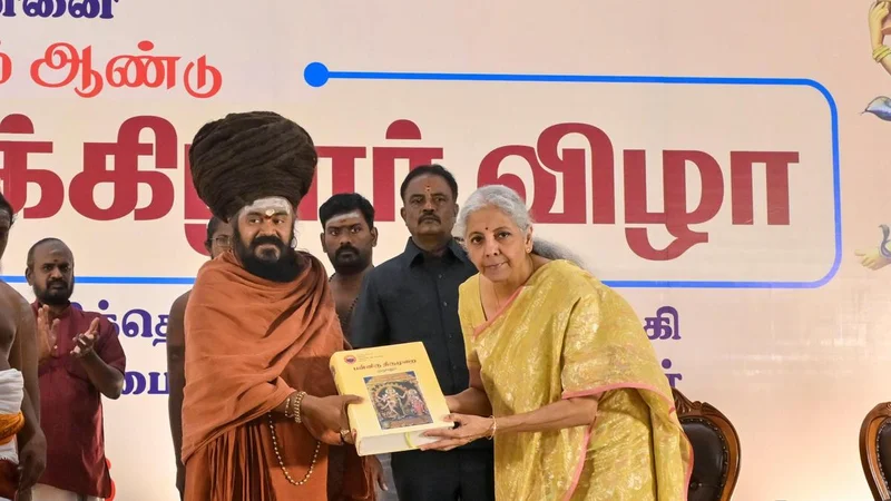 Saiva Tirumurais democratised Tamil literature, says Nirmala Sitharaman