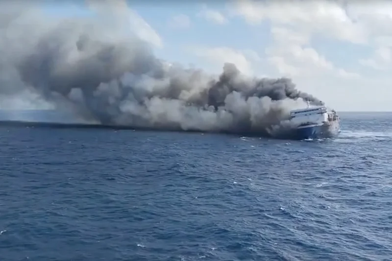A blaze on an Indonesian passenger ferry leaves at least 5 dead and dozens missing