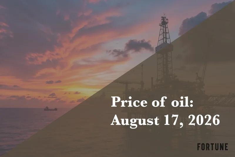 Current price of oil as of August 17, 2026