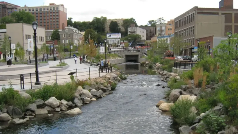 Yonkers uncovers buried river, creating 14,000 sq ft of aquatic habitat