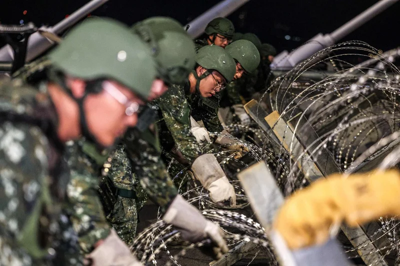 Taiwan blocks key bridge in drill for potential Chinese invasion