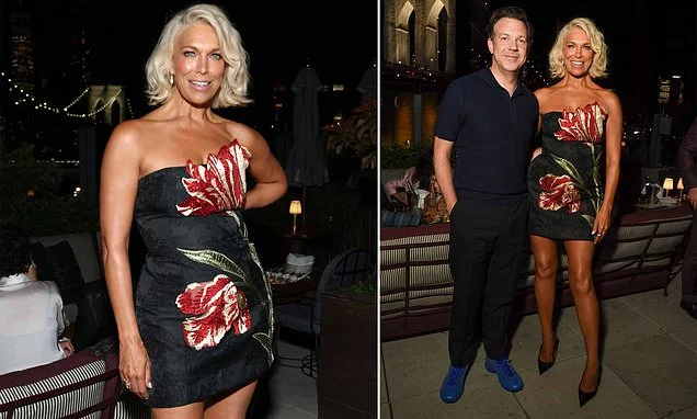 Hannah Waddingham stuns in a floral minidress as she reunites with Jason Sudeikis for Ted Lasso's season four premiere after its 'sickly sweet' return was praised by critics