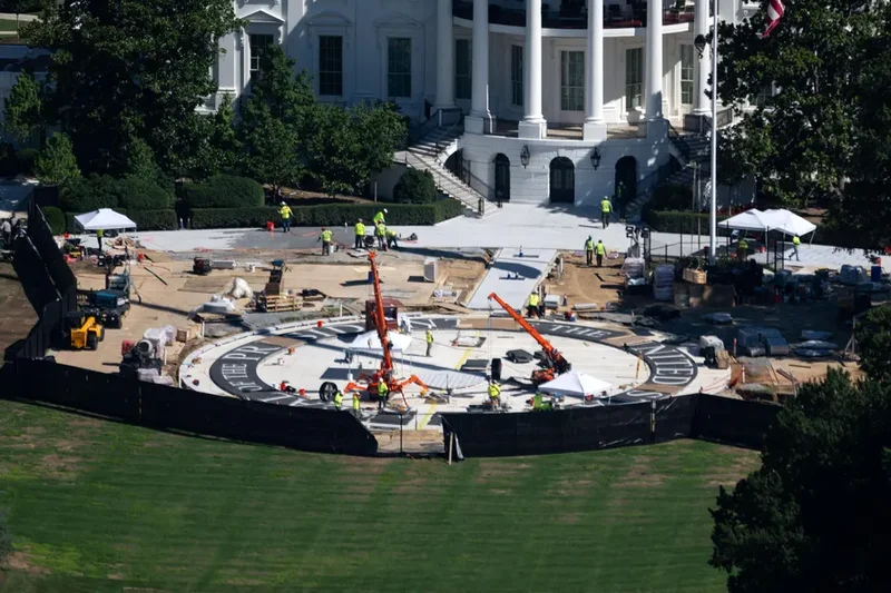 Trump Orders Work Redone On White House Helipad, Report Says
