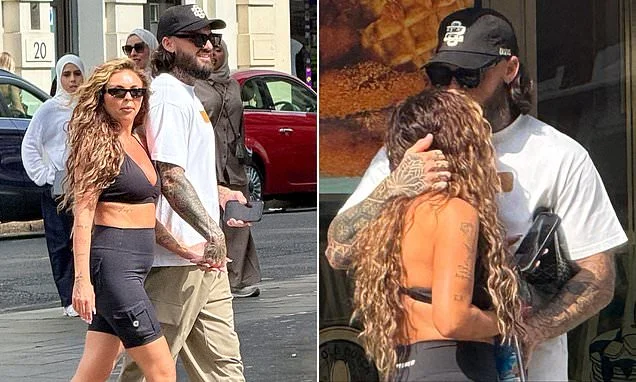 Jesy Nelson's new boyfriend Ben Davies 'gets them kicked out of London rooftop bar during aggressive altercation with bouncers' - as she goes public with romance following split from the father of her twins