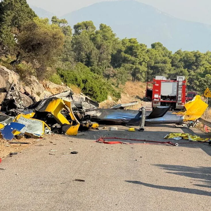 2 Killed as Firefighting Helicopters Collide in Greece