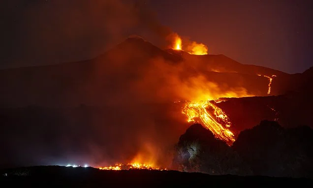 Mount Etna lightning strike kills US tourist after he 'walked into restricted area to see volcano's lava flow during storm'