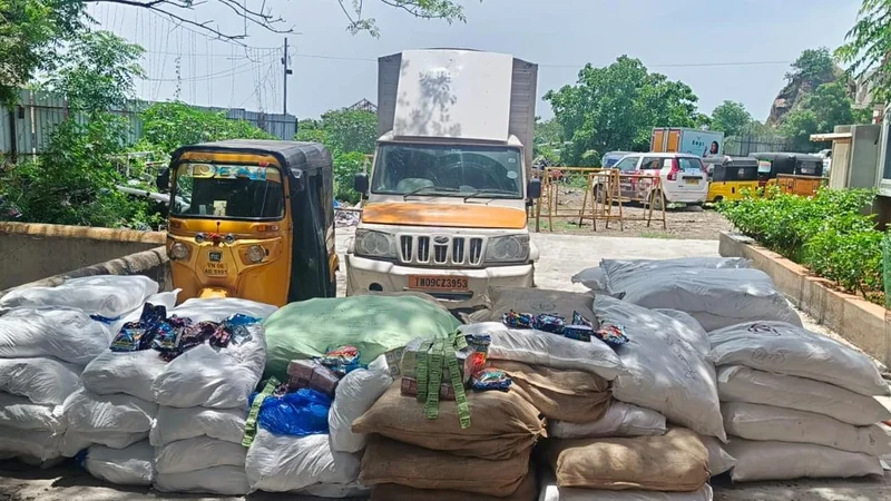 Tambaram police seize 1,958 kg of banned gutka products in two separate cases