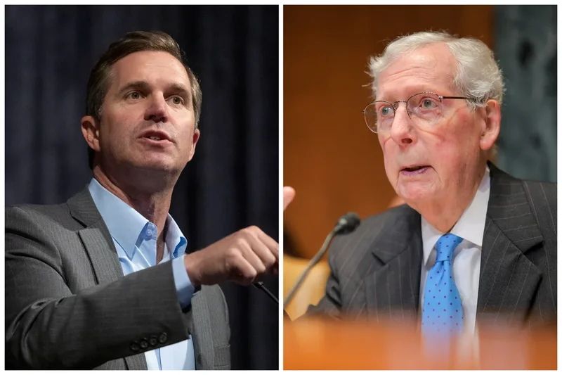 Kentucky governor says he has received no information on Mitch McConnell’s health as he rips into Congress