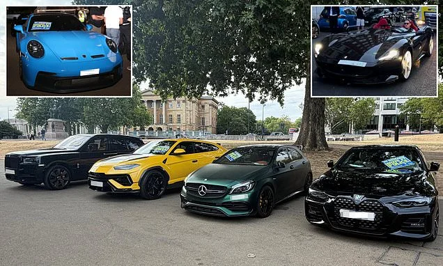 Met Police seizes more than £8million worth of vehicles including Ferrari worth £3.7MILLION after supercar meet-up