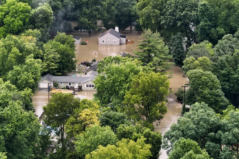 Five dead in Indiana as ‘once-in-a-lifetime’ flooding swallows homes - and water ‘is still rising’