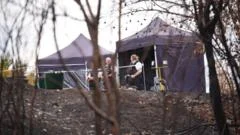 Murder probe after wildfire uncovers body in park