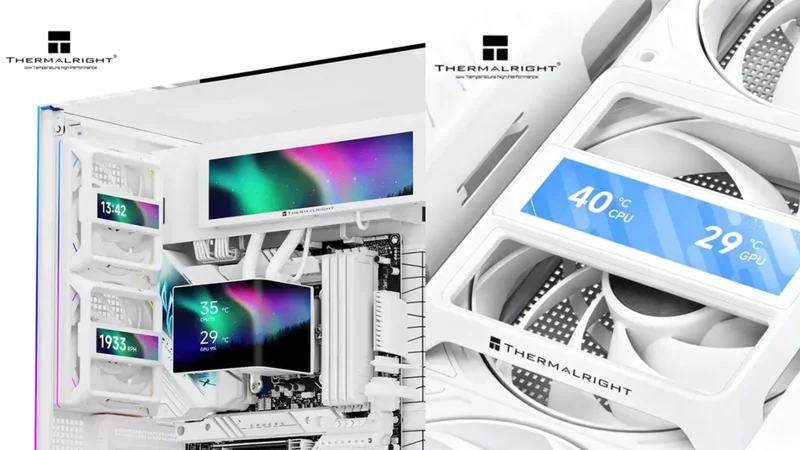 Snap-on LCD brings mini displays to any 120mm PC fan — Thermalright's Fan Frame Vision-1 lets you display information and custom themes on your case fans