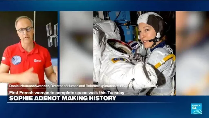 ISS: Sophie Adenot and Anil Menon conduct spacewalk to replace space-to-ground antenna