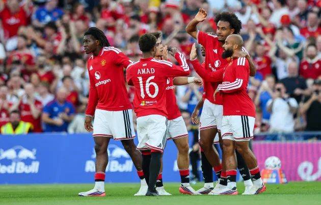 Record-breaking 82,000 Man United and Leeds fans watch on as soccer returns to Croke Park