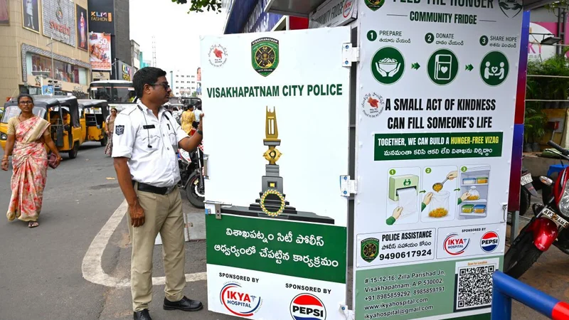 Leave what you can, take what you need: community fridges in Visakhapatnam from August 15