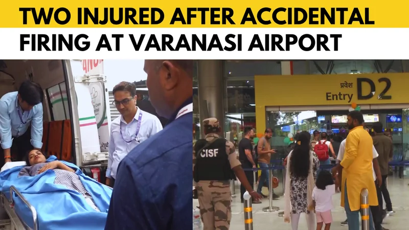 Watch: Two injured after accidental firing at Varanasi Airport