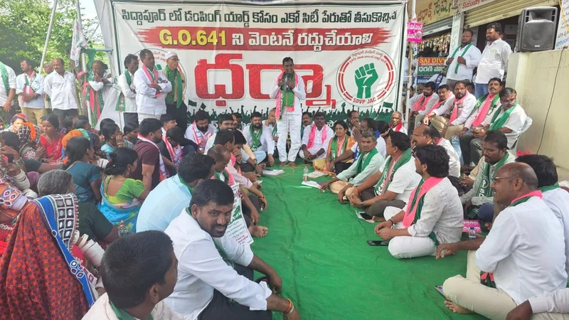 Siddapur village says no to Hyderabad’s waste, rises in protest