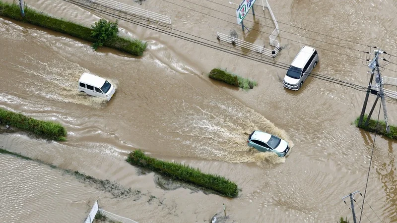 Heavy rains in Japan leave 4 dead and thousands stranded at Narita airport