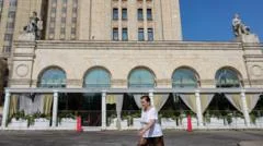 Outside the Moscow restaurant where bomb killed three