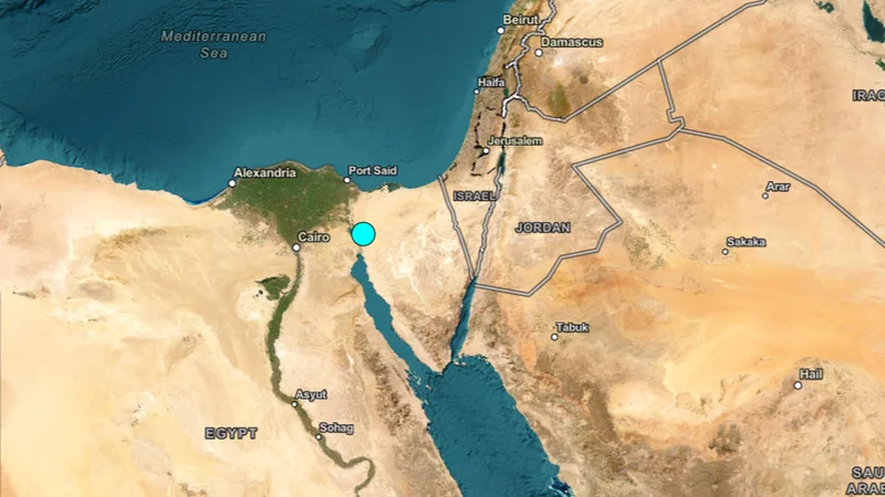 Earthquake of magnitude 5.4 strikes Egypt