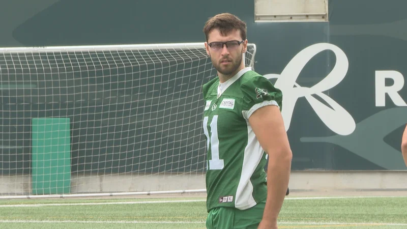 Saskatchewan Roughrider Alex Hale taking it one kick at a time