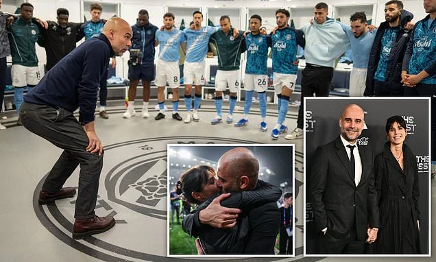 'I'm divorced from the most beautiful woman on our planet - I love her unbelievably!': Pep Guardiola's breakdown in front of Man City players about secret split from his wife revealed in new doc
