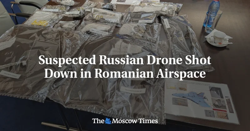 Suspected Russian Drone Shot Down in Romanian Airspace