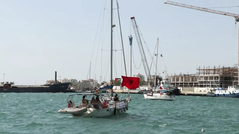Pro-Gaza flotilla arrives in Albania in support of 'Flamingo Revolution'