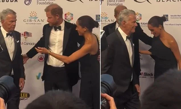 I did not snub 'dear friend' Meghan: David Foster insists 'there was no awkward moment' after he appeared to ignore Duchess on red carpet