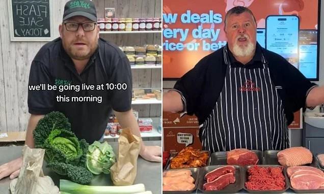Traditional stores, from butchers to grocers, win sales from shoppers disillusioned by supermarkets via QVC-style livestreams - because 'people want to buy from people'