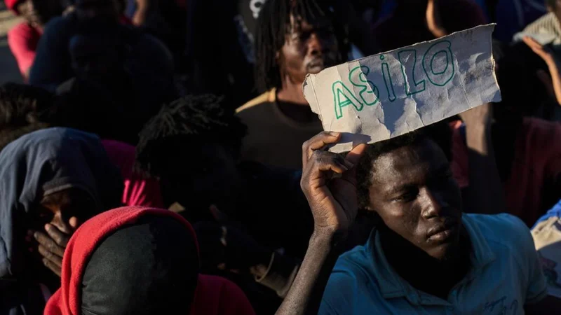 Who are the migrants that remain in Spain's Ceuta?