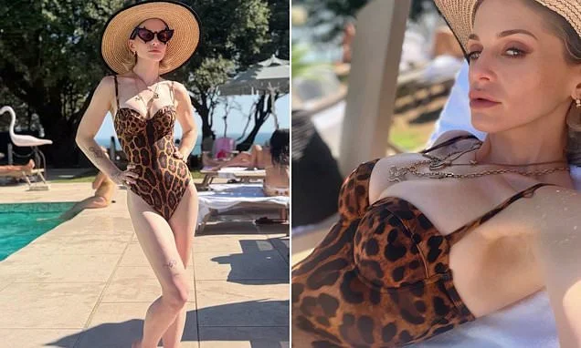 Kelly Osbourne looks incredible in leopard print swimsuit as she starts feud with 'irrelevant' Twisted Sister frontman Dee Snider over Ozzy comments