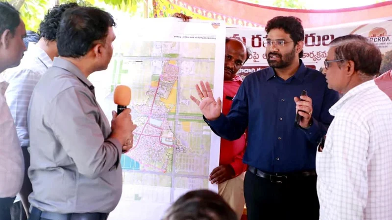 APCRDA holds Gram Sabhas at Thulluru, Nelapadu on Amaravati road network