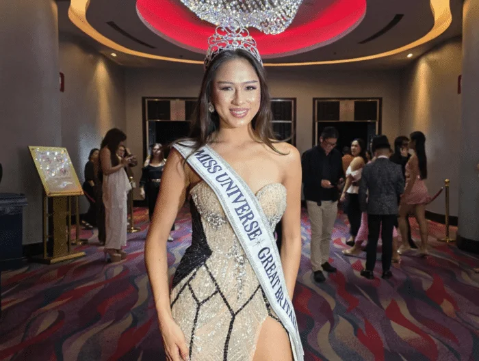 Fil-Brit Miss Universe bet Angela Aumonier returns to PH for advocacy, training