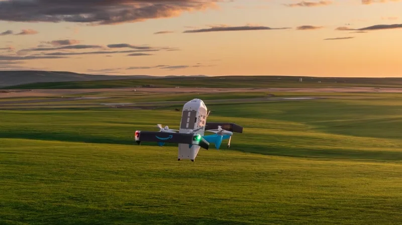 Amazon’s drone fleet is expanding sixfold in America and capped at 100 deliveries a day in England
