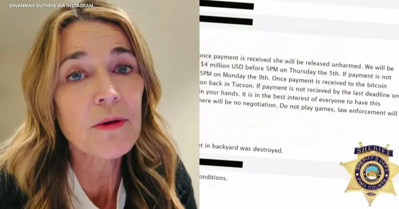 Police release Nancy Guthrie ransom notes in hopes of public help