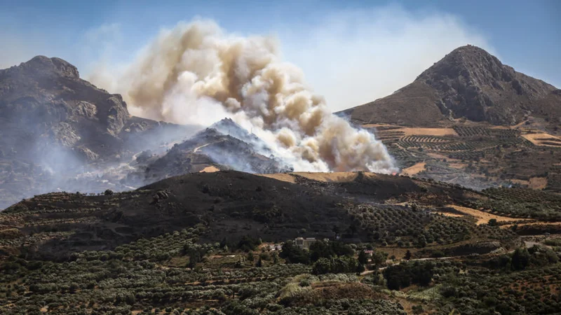 The week in pictures: European wildfires, a woolly mammoth and a migrant influx at Spain's Ceuta