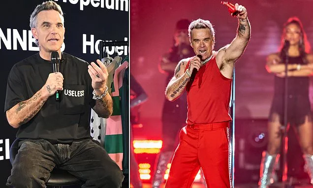 Robbie Williams reveals he's been diagnosed with autism after struggling with 'intrusive thoughts' as he jokes he's 'got a get out of jail free card for the weird s**t he does'