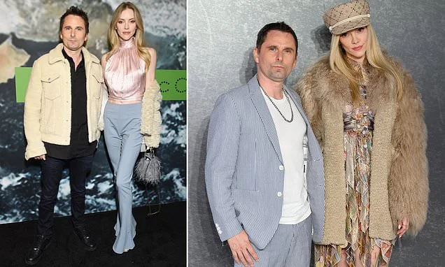 Muse frontman Matt Bellamy, 48, files to divorce wife Elle Evans, 36, after seven years of marriage as he seeks sole custody of their two children