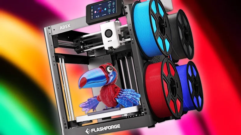 The FlashForge AD5X Multi-Color 3D Printer Drops to Just $210 Shipped at AliExpress