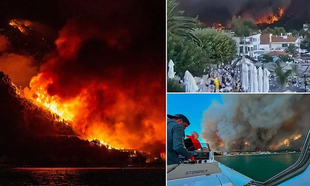 Europe burns: Killer wildfire spreads through Croatia and across the continent, with tourists evacuated from Greek resort and French village