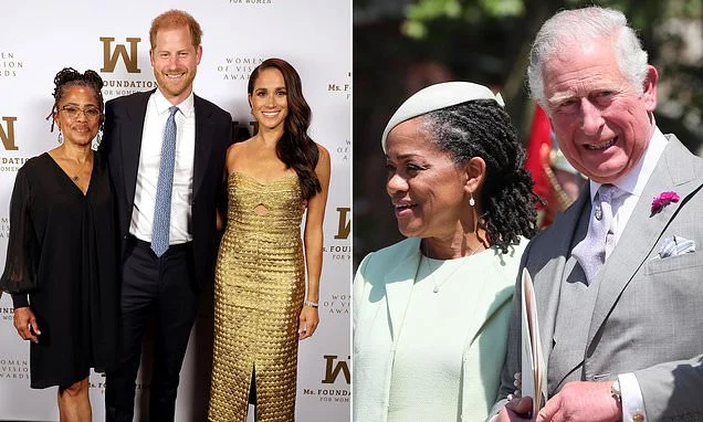 Meghan's mother 'will not join Sussexes in Britain': Doria Ragland is set to stay in LA as Harry and Meghan leave US after six years