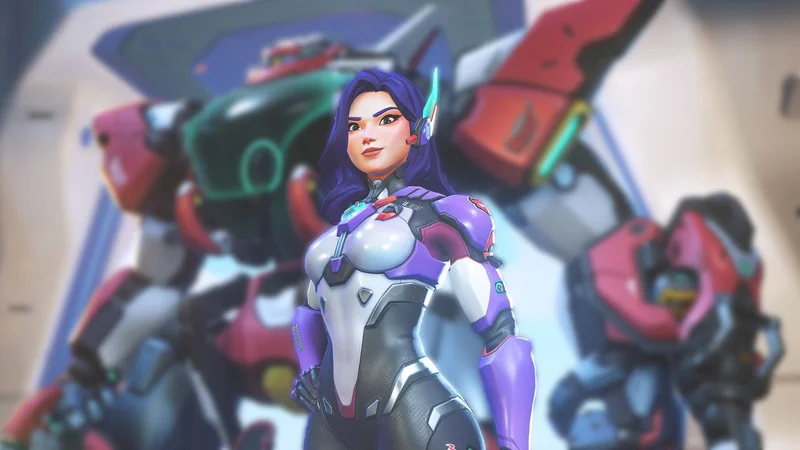 Overwatch's new mech hero is the sword-and-board sequel to D.Va, except her code isn't 'a plate of spaghetti' under the hood